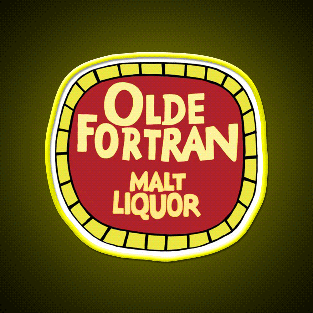 Olde Fortran Malt Liquor Beer Bar Decor Led Neon Sign Rgb Color - Custom LED neon sign front view