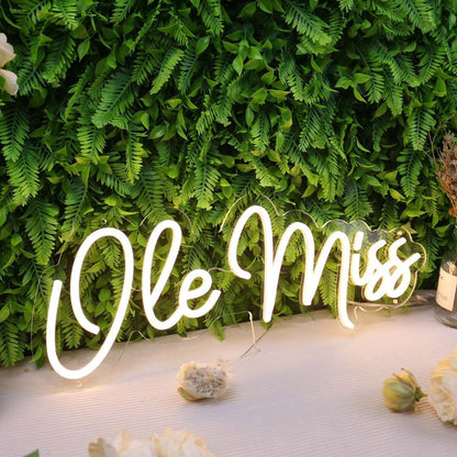 Ole Miss Yellow Led Neon Sign - Shineneon