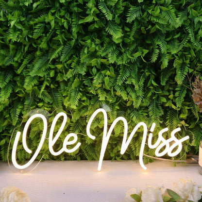 Ole Miss Yellow Led Neon Sign - Shineneon