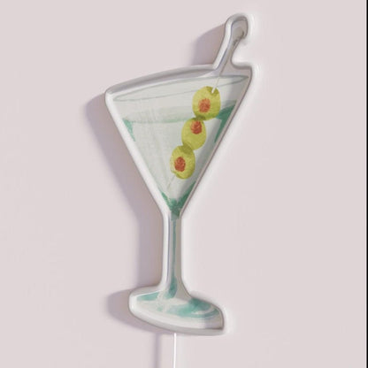 Olive Martini Cocktail Rgb Led Neon Sign - Shineneon