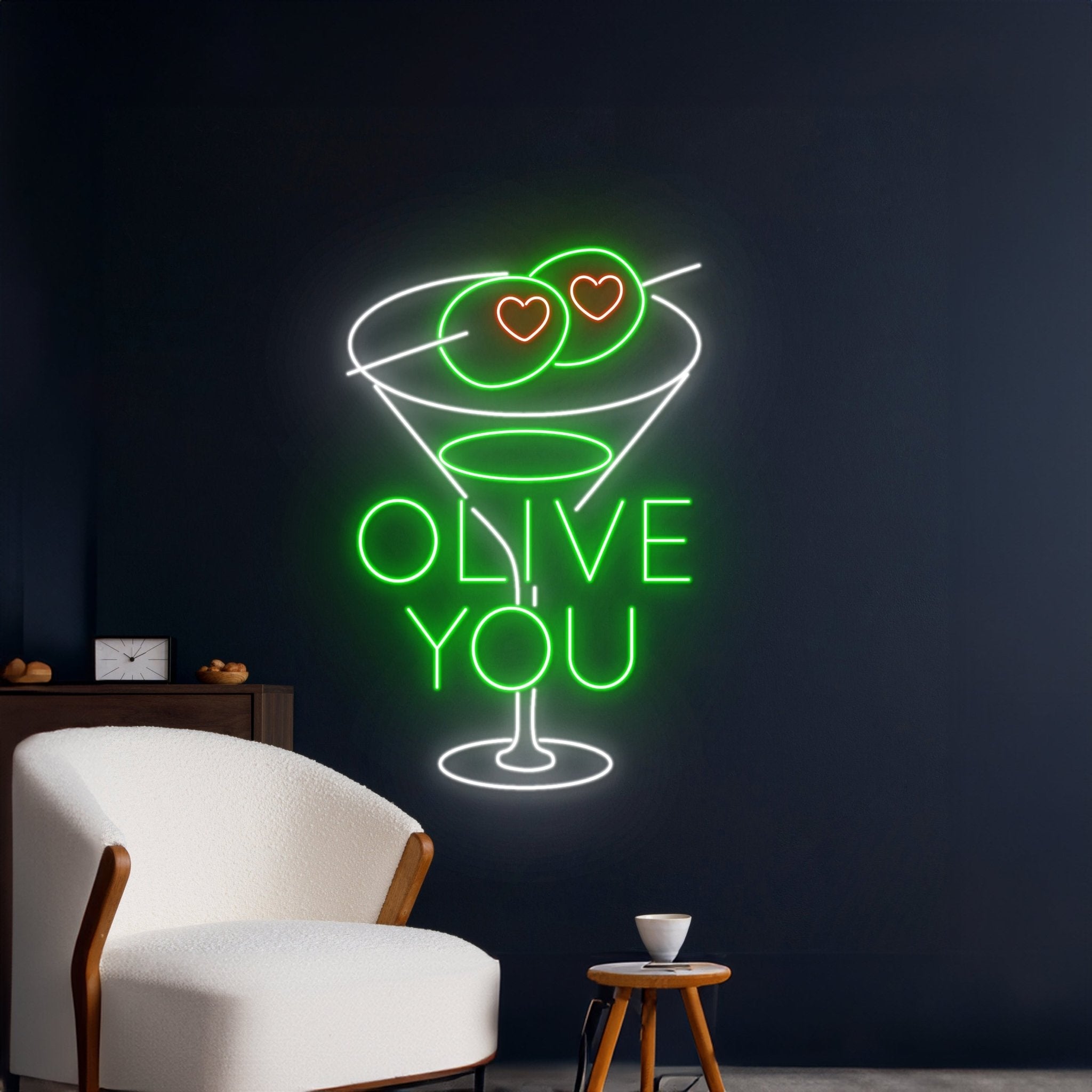 Olive You Martini Led Sign - Shineneon