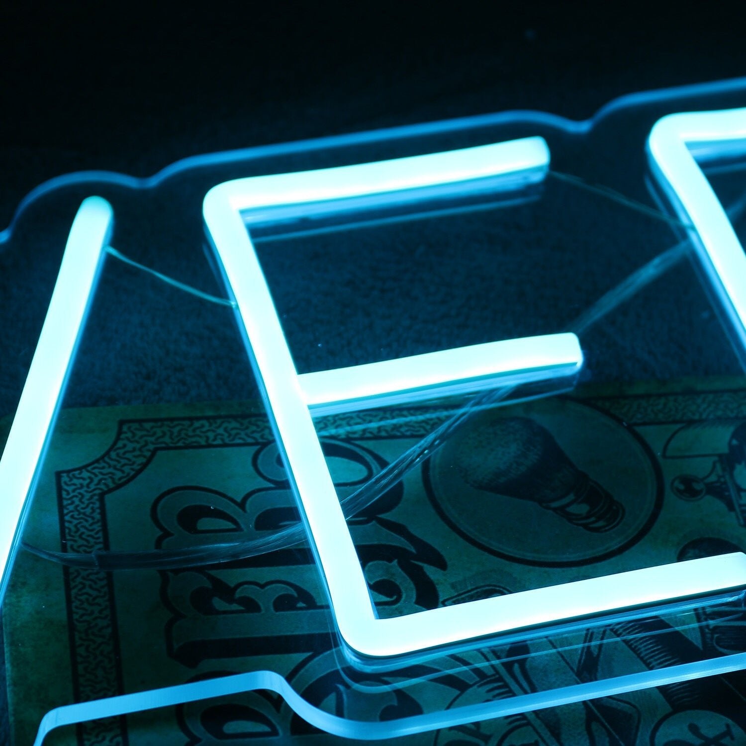 Oliver Blue Led Neon Sign - Shineneon