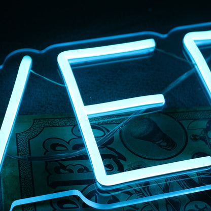 Oliver Blue Led Neon Sign - Shineneon