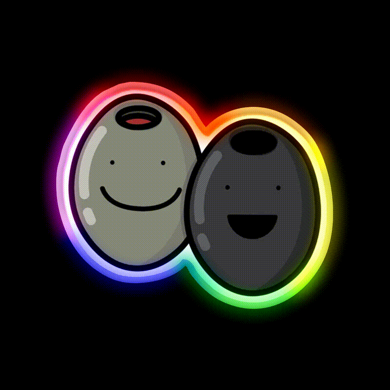 Olives Snack Food Led Neon Sign Rgb Color - LED neon sign close-up detail