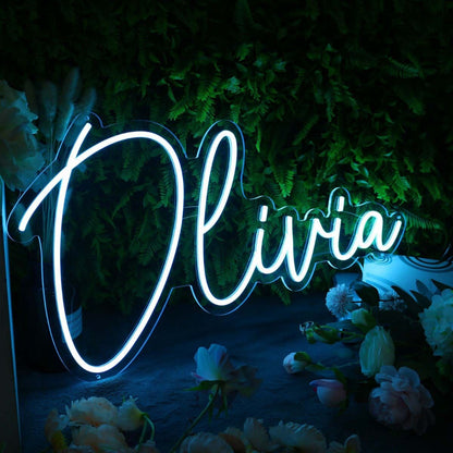 Olivia Blue Neon Sign | Shineneon