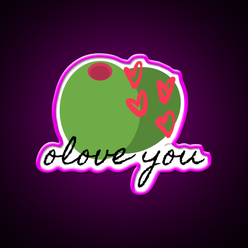 Olove You Man Cave Bar Led Neon Sign Rgb Color