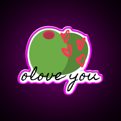 Olove You Man Cave Bar Led Neon Sign Rgb Color