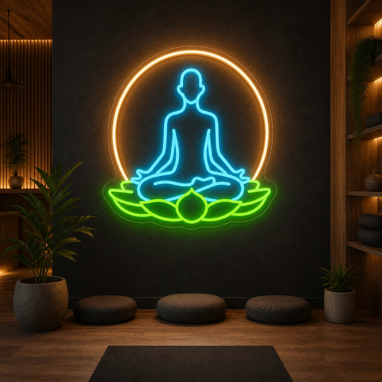 Om Yoga Collective LED Neon Sign Garage Man Cave Neon Sign high-converting product image