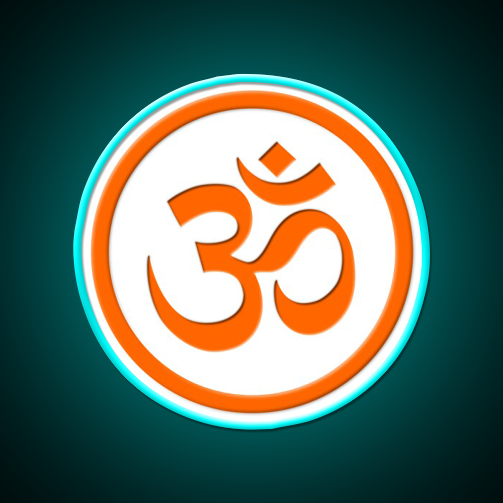 Om Yoga Led Neon Sign For Wellness Space Rgb Color