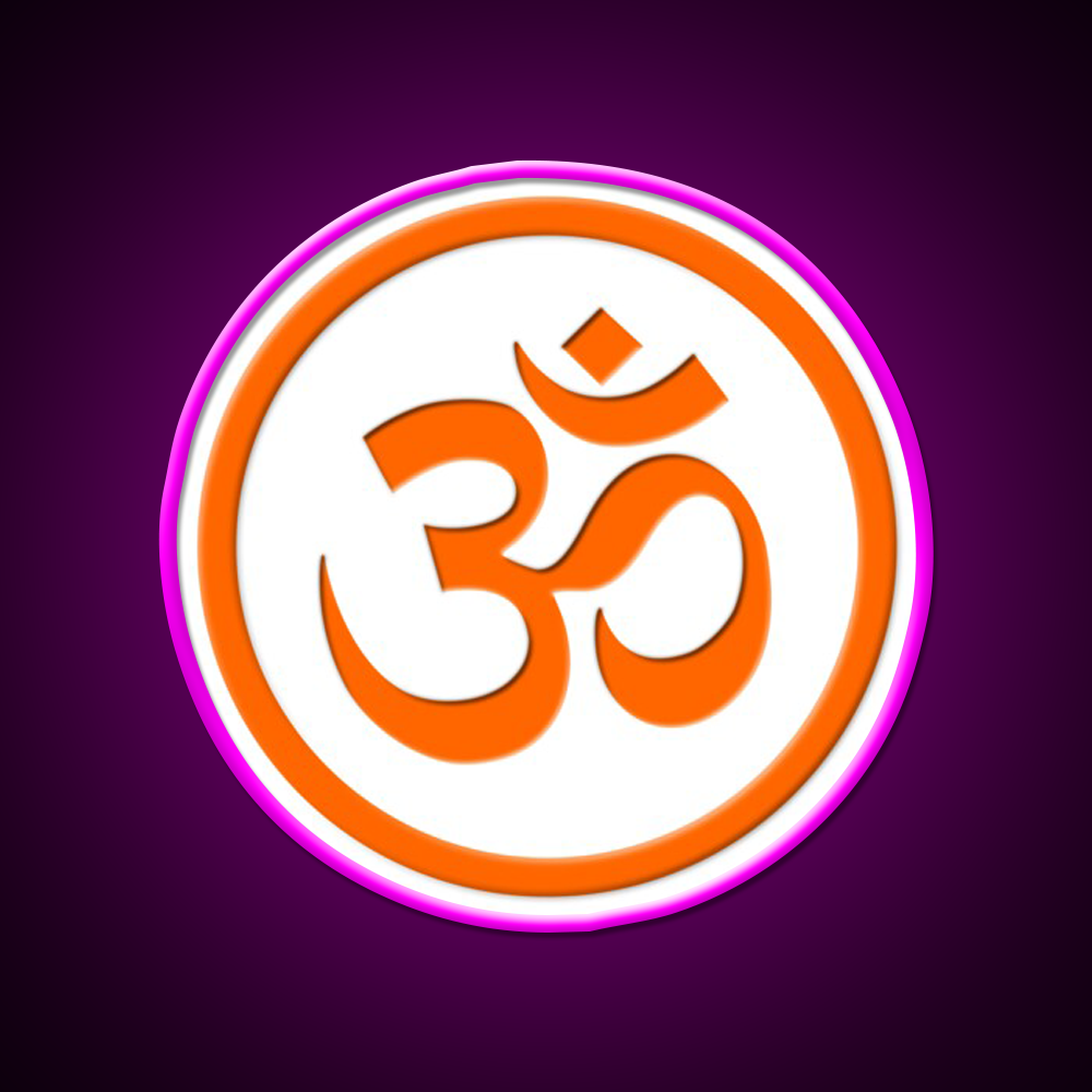 Om Yoga Led Neon Sign For Wellness Space Rgb Color