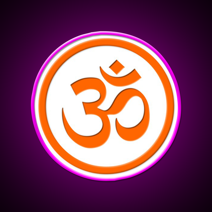 Om Yoga Led Neon Sign For Wellness Space Rgb Color