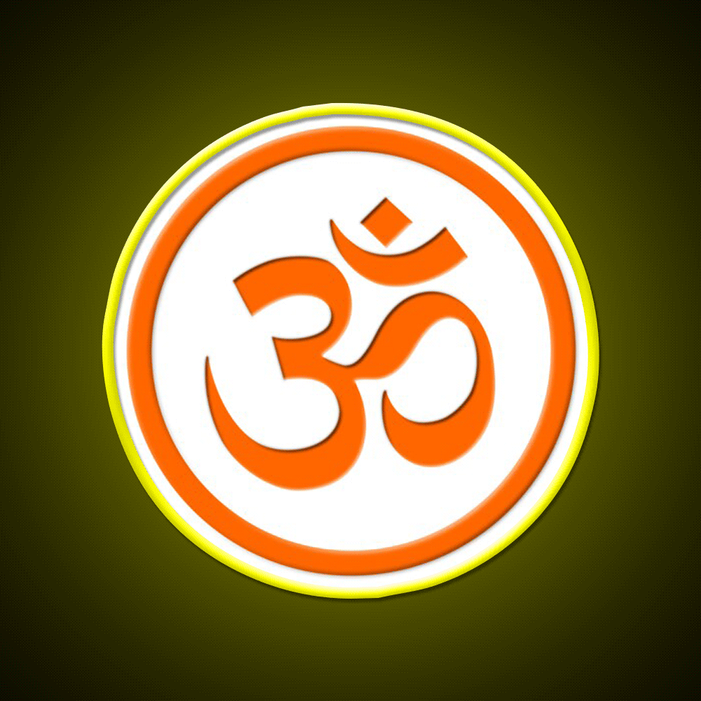 Om Yoga Led Neon Sign For Wellness Space Rgb Color