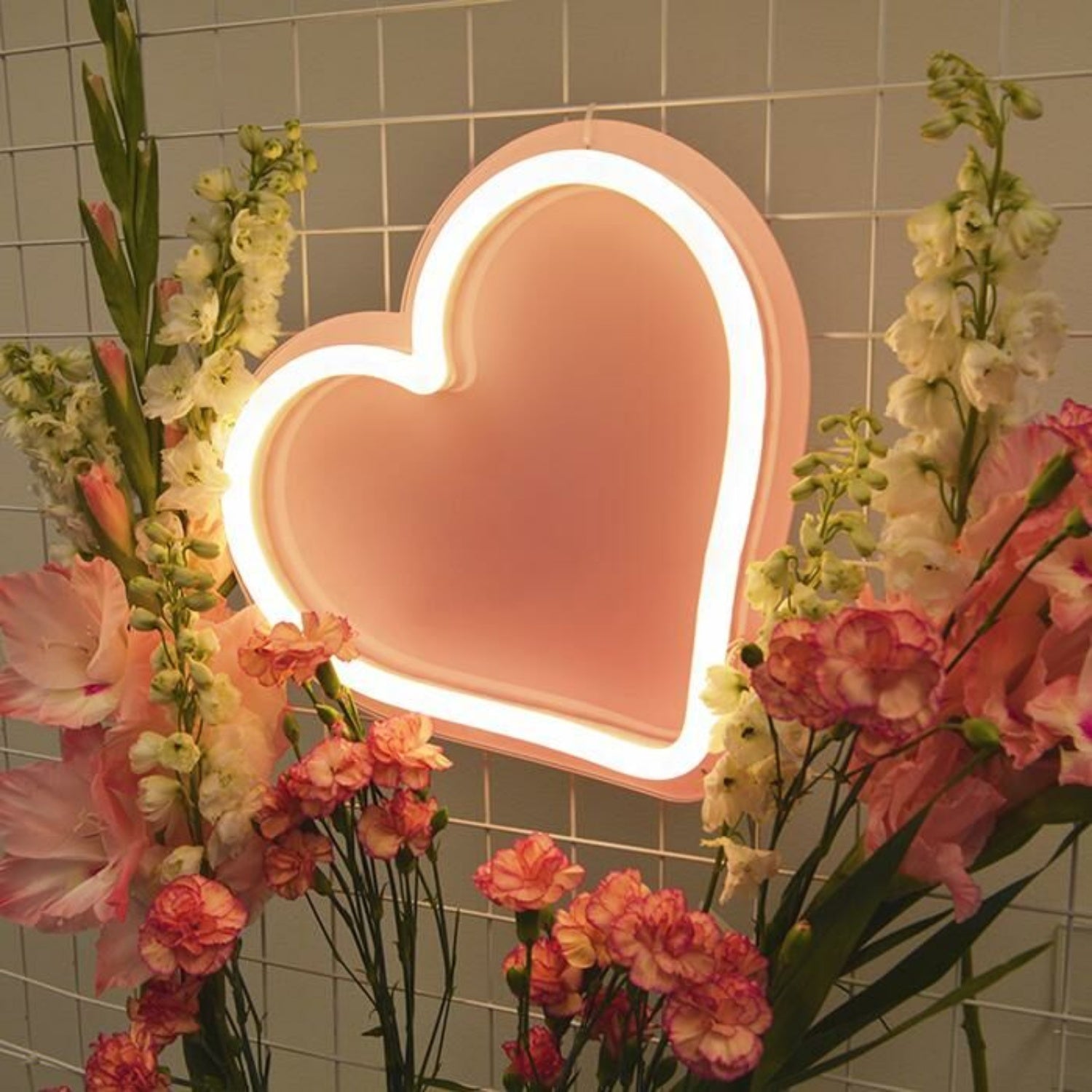 Ombre Blush Heart Neon Sign For Romantic And Loving Spaces | Shineneon