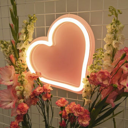 Ombre Blush Heart Neon Sign For Romantic And Loving Spaces | Shineneon