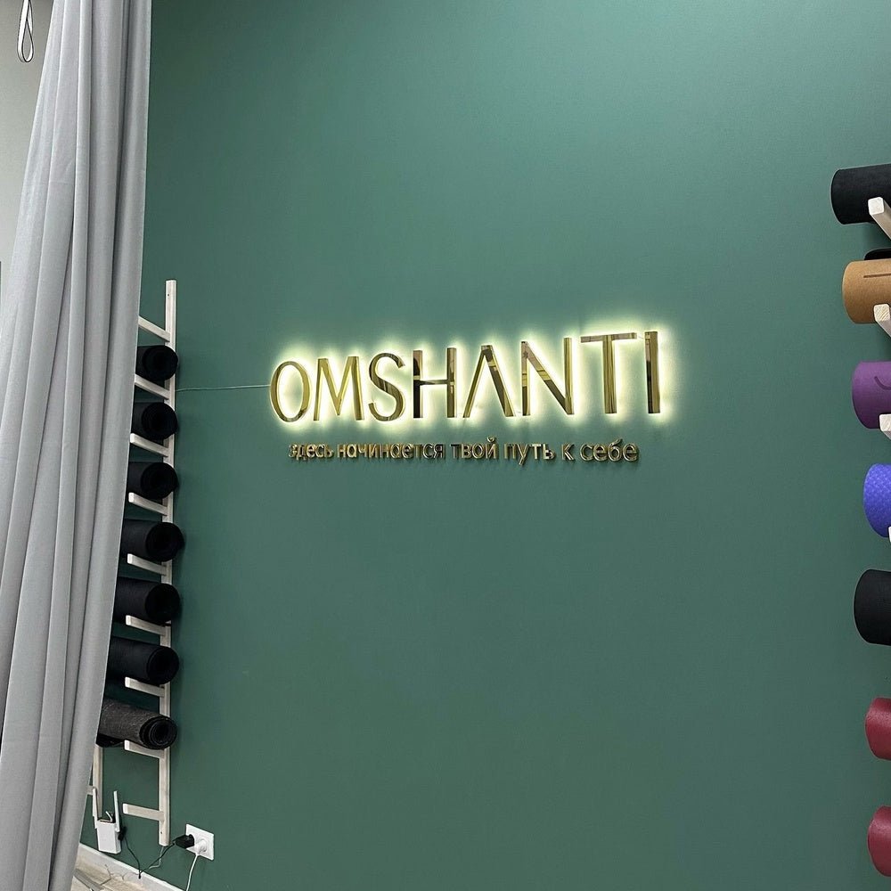 Omshanti 3D Backlit Channel Letters Led Light Sign - Shineneon
