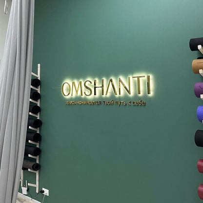 Omshanti 3D Backlit Channel Letters Led Light Sign - Shineneon
