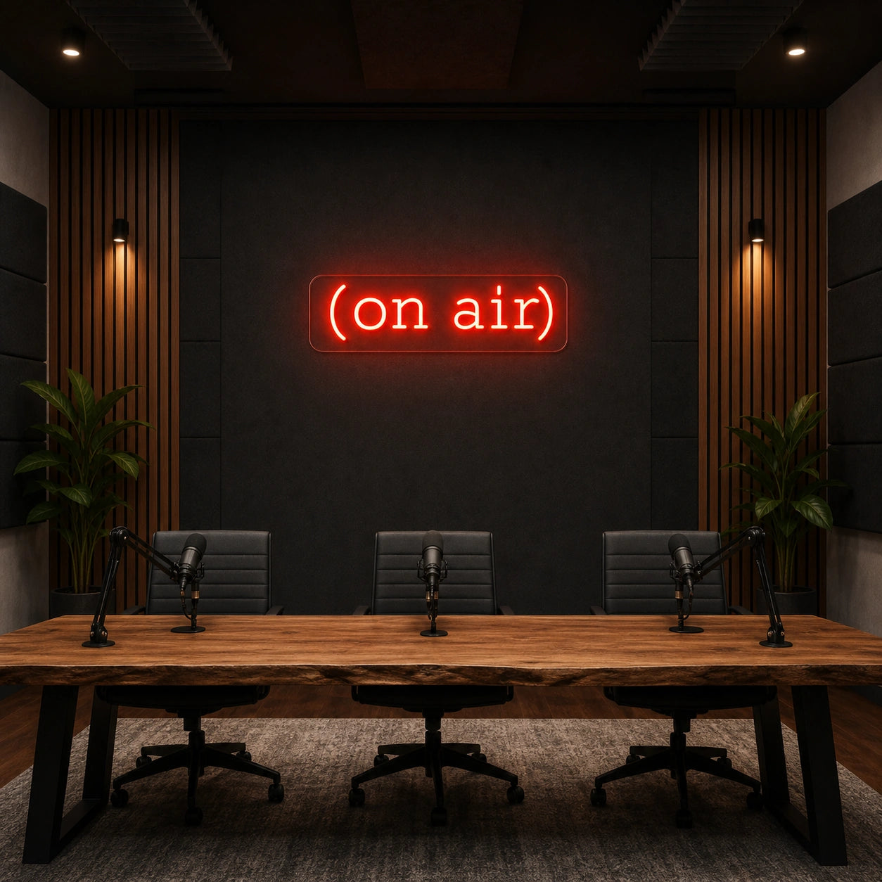 On Air Business Wall Art LED Neon Sign Garage Man Cave Neon Sign size image