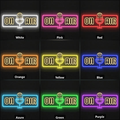 On Air Hospitality Wall Decor LED Neon Sign Garage Man Cave Neon Sign color grid