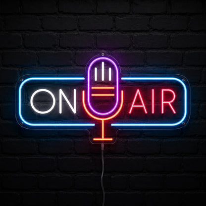 On Air Microphone Neon Sign LED Neon Sign high-converting product image