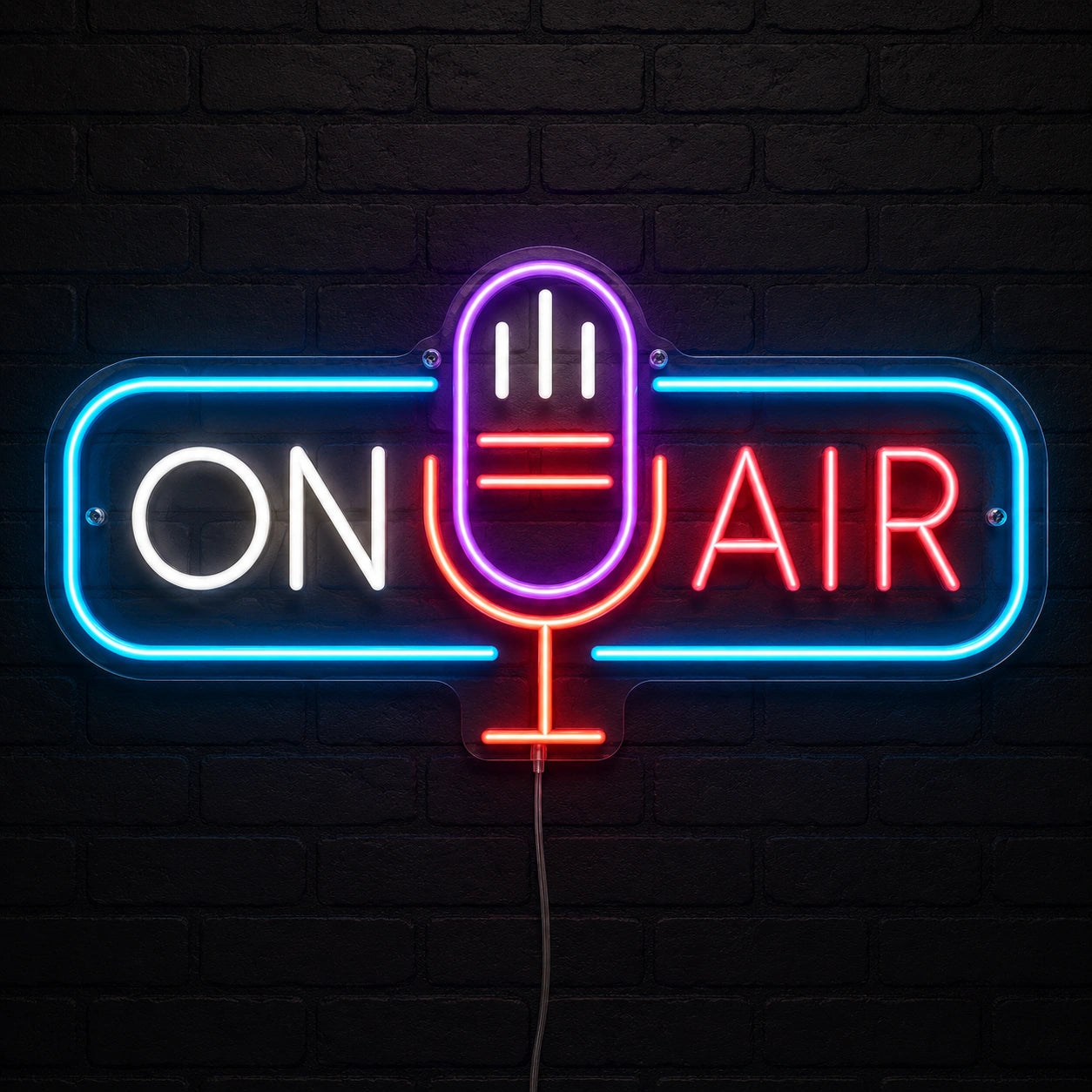On Air Microphone Neon Sign LED Neon Sign main product image