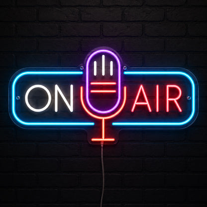On Air Microphone Neon Sign LED Neon Sign main product image