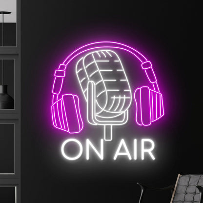 On Air Podcast Led Neon Sign Light Man Cave Game Room Sign | Shineneon