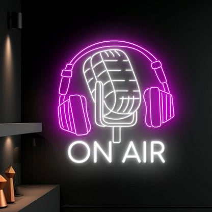 On Air Podcast Led Neon Sign Light Man Cave Game Room Sign | Shineneon