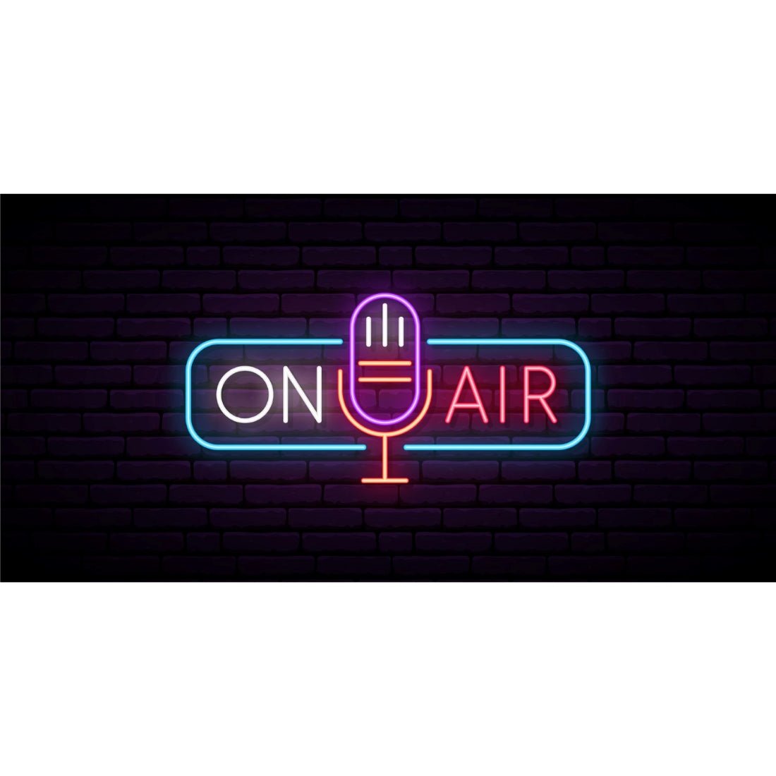 On Air Retro Microphone Led Sign Business Neon Sign - Shineneon