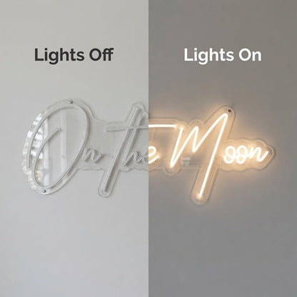 On The Moon LED Neon Sign Home Wall Art - Shineneon