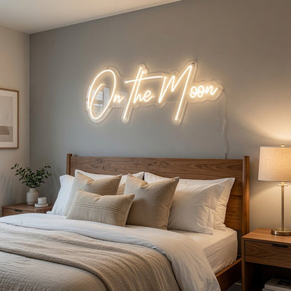 On The Moon LED Neon Sign Home Wall Art - Shineneon