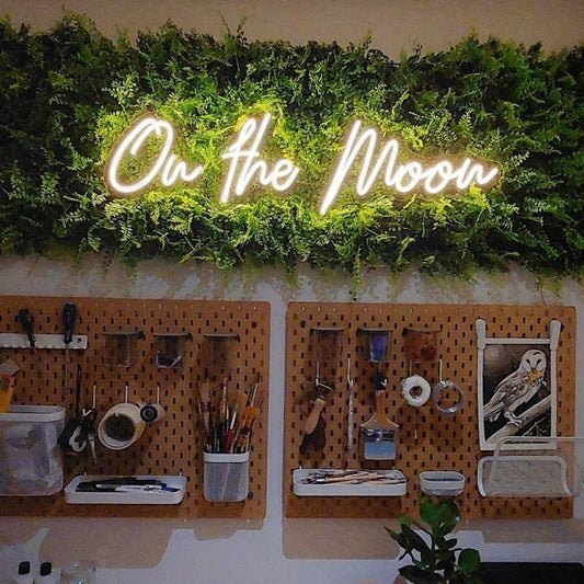 On The Moon Led Sign Business Neon Signs