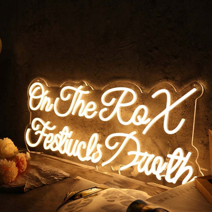 On The Rox Festival Booth Yellow Led Neon Sign - Shineneon