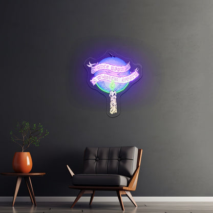 Once Upon A Midnight Dreary Artwork Custom Neon Signs - Shineneon