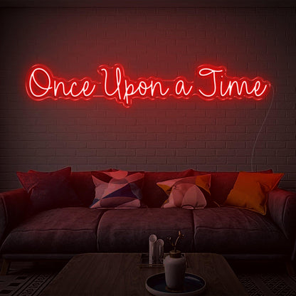 Once Upon A Time Red Led Neon Sign For Cozy Home Decor | Shineneon