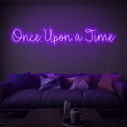 Once Upon A Time Red Led Neon Sign For Cozy Home Decor | Shineneon