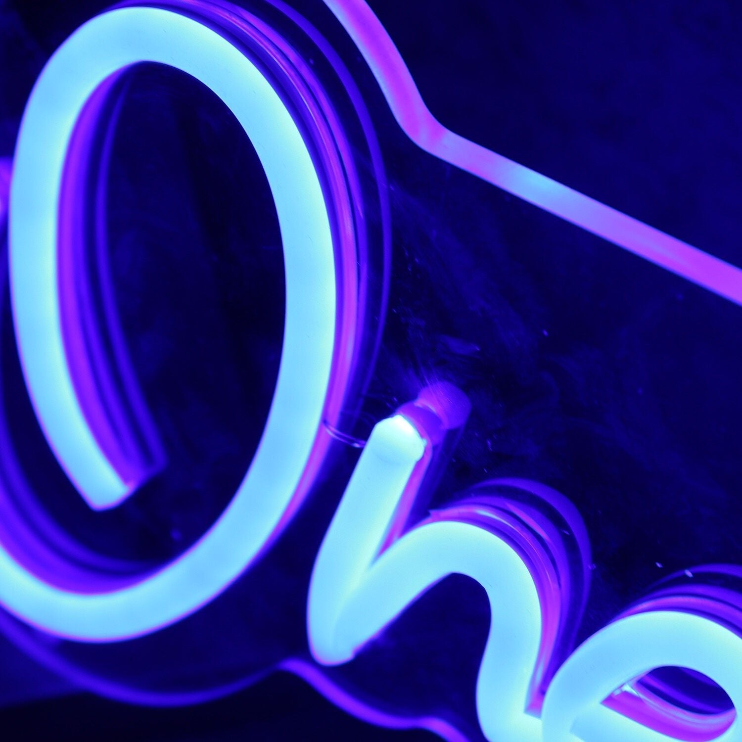One Cupata Time Blue Led Neon Sign - Shineneon