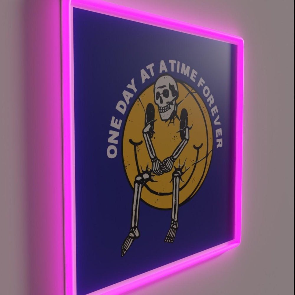 One Day At A Time Forever Aa Na Recovery Rgb Led Neon Sign - Shineneon