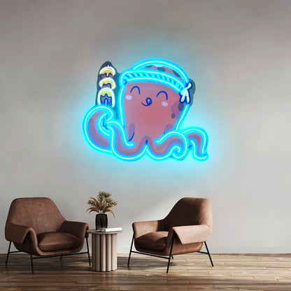 One Day At A Time Multicolor Lettering Artwork Custom Neonsigns - Shineneon