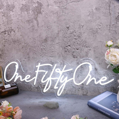 One Fifty One White Led Neon Sign - Shineneon