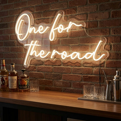 One For The Road Business LED Neon Sign - 03 Real Lifestyle Scene