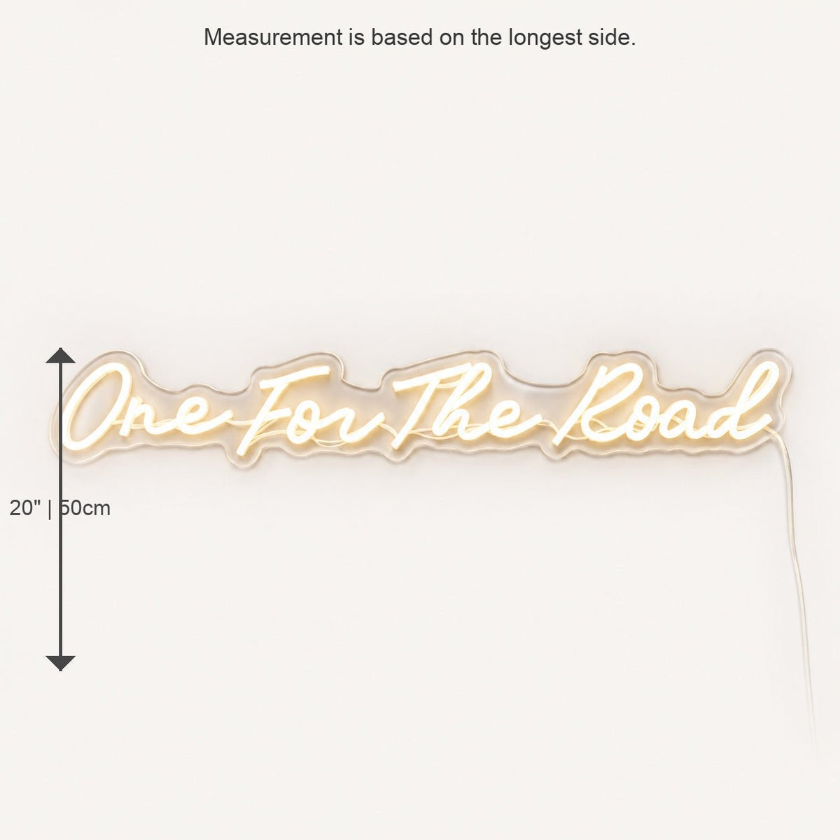 One For The Road Script Garage LED Neon Sign - Shineneon