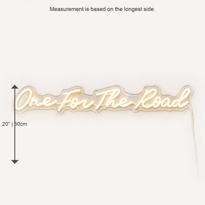 One For The Road Script Garage LED Neon Sign - Shineneon