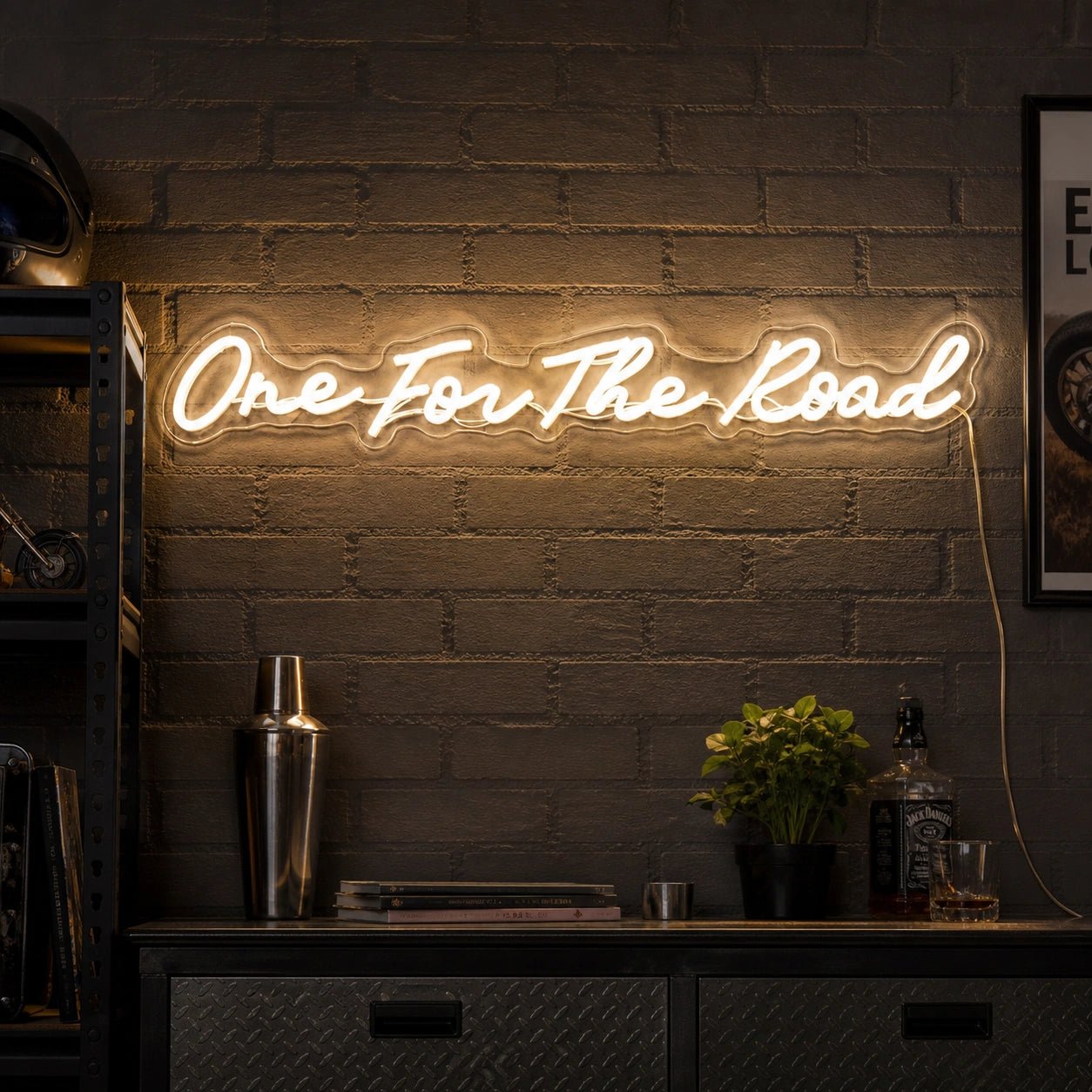 One For The Road Script Garage Neon Sign Vintage LED Neon Sign - Shineneon