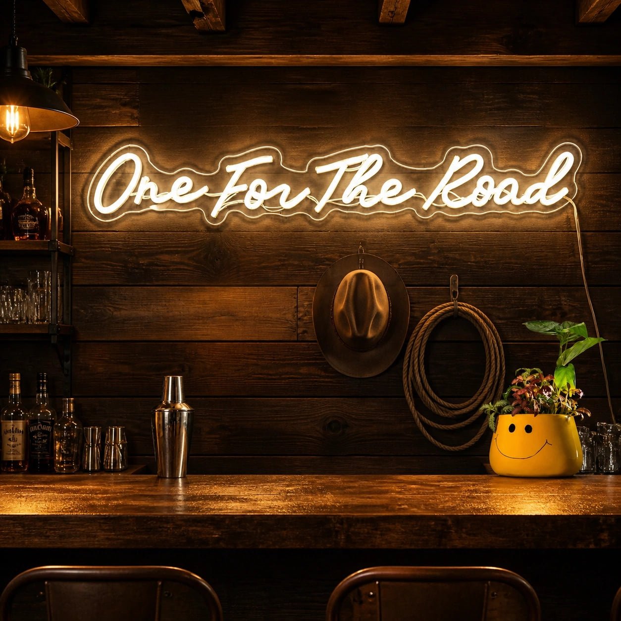 One For The Road Script Garage Neon Sign Vintage LED Neon Sign - Shineneon