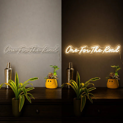 One For The Road Script Garage Neon Sign Vintage LED Neon Sign - Shineneon