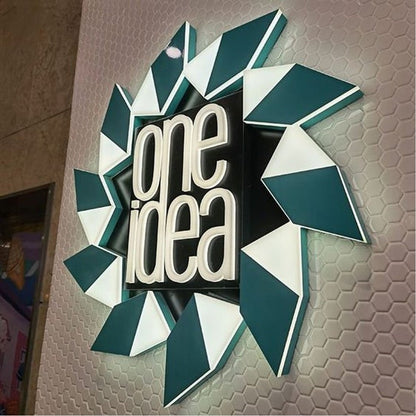 One Idea Acrylic Business Logo Sign - Shineneon
