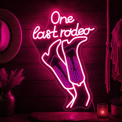 One Last Rodeo Neon Sign LED Neon Sign high-converting product image