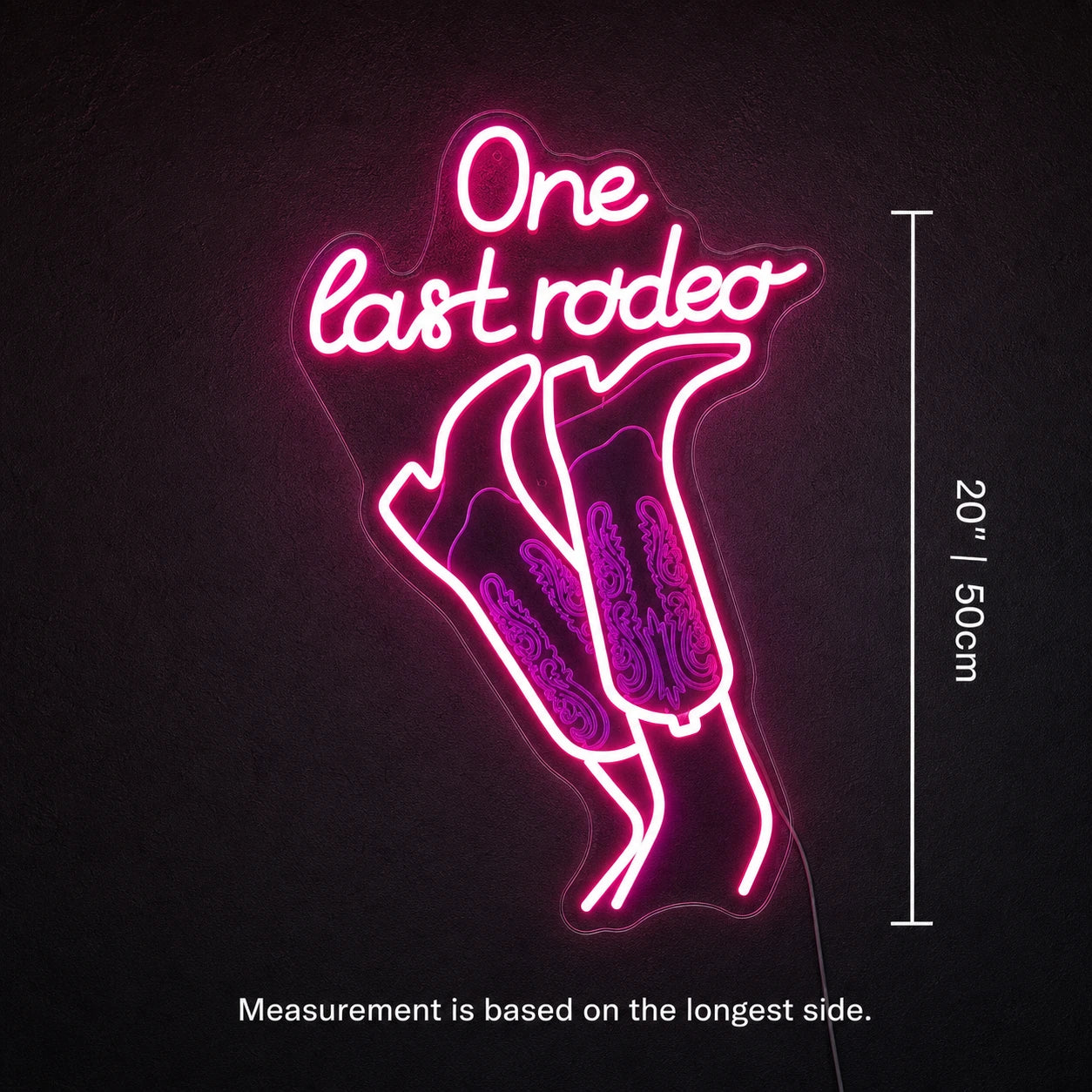 One Last Rodeo Neon Sign LED Neon Sign size image