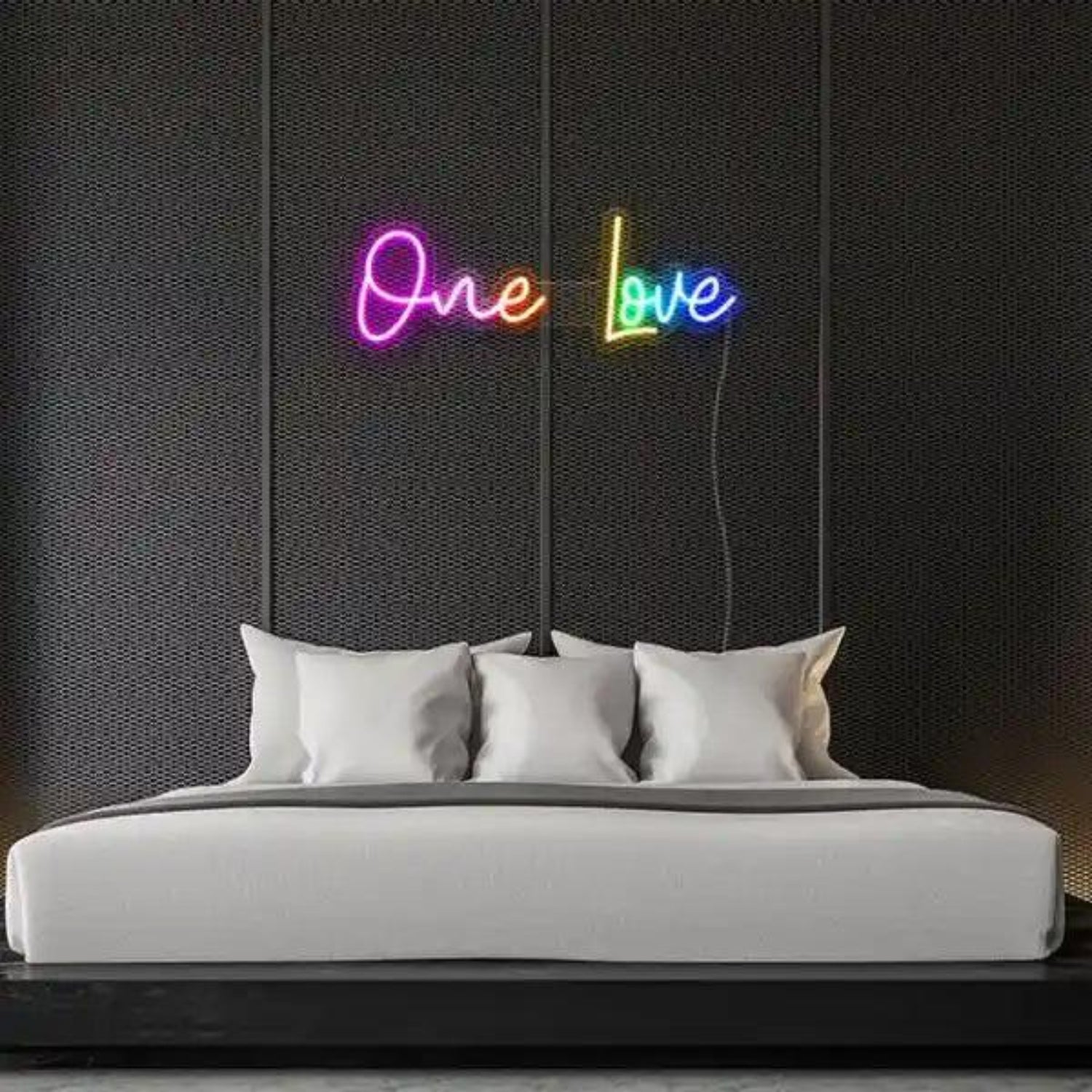 One Love Gradient LED Neon Sign for Bedroom Wall Decor | Shineneon