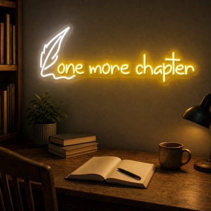 One More Chaplen LED Neon Sign Garage Man Cave Neon Sign real lifestyle scene
